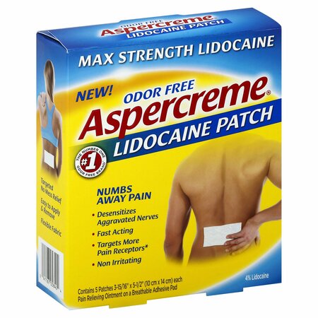 ASOERCREME Aspercreme Lidocaine Patch, 5PK 493661